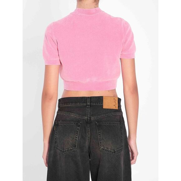 Alexander Wang Women Chenille Pullover In Cotton Blend With Logo